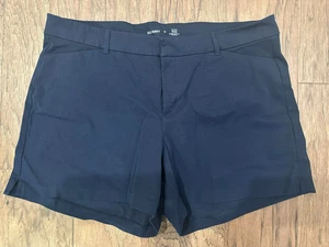 Old Navy Women's Pixie High Rise Shorts Secret Smooth Pockets Navy Size 18 - Picture 1 of 6
