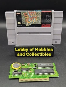 SimCity (Sistema de Entretenimiento Super Nintendo) Batería Nueva 20 Años - Limpia - Probada - Imagen 1 de 5
