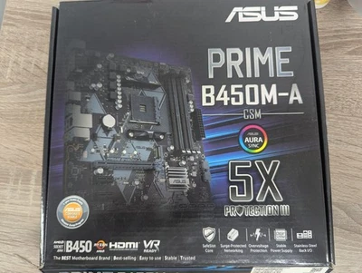 ASUS Prime AMD Socket AM4 B450M-A/CSM Motherboard 90MB0YR0-M0AAYC - Image 1 of 4