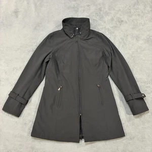 Cappotto Kristen Blake nero impermeabile zip intera manica lunga donna taglia media - Foto 1 di 10