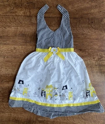 Blueberi Boulevard Girls Size 6 Summer Dress White Halter, So Cute! - Image 1 of 4