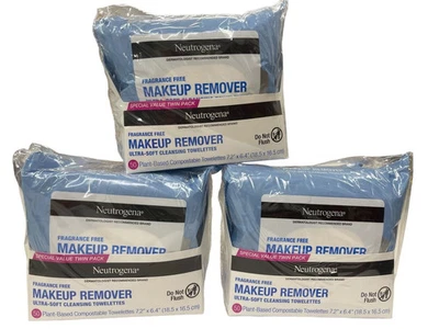 6 Packs of 25 (150 Wipes Total) Neutrogena FRAGRANCE FREE Makeup Remover Wipes - Image 1 of 2