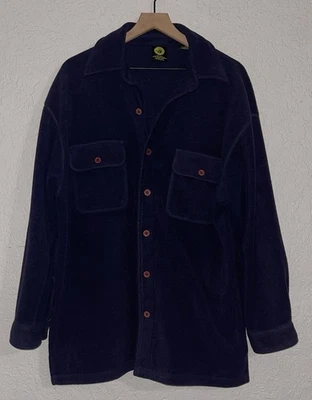 Body Glove Hombre Vellón Sherpa Azul Marino Abotonado Chaqueta Bolsillos Talla Grande Foto 1 de 4