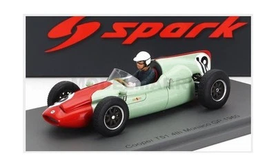 SPARK-MODEL S8047 COOPER - F1 T51 N 18 4th MONACO GP 1960 T.BROOKS - GREEN RED - - Immagine 1 di 2