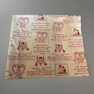 “Sweet nothings” pattern valentines theme fabric 1/2 yard - Picture 1 of 5