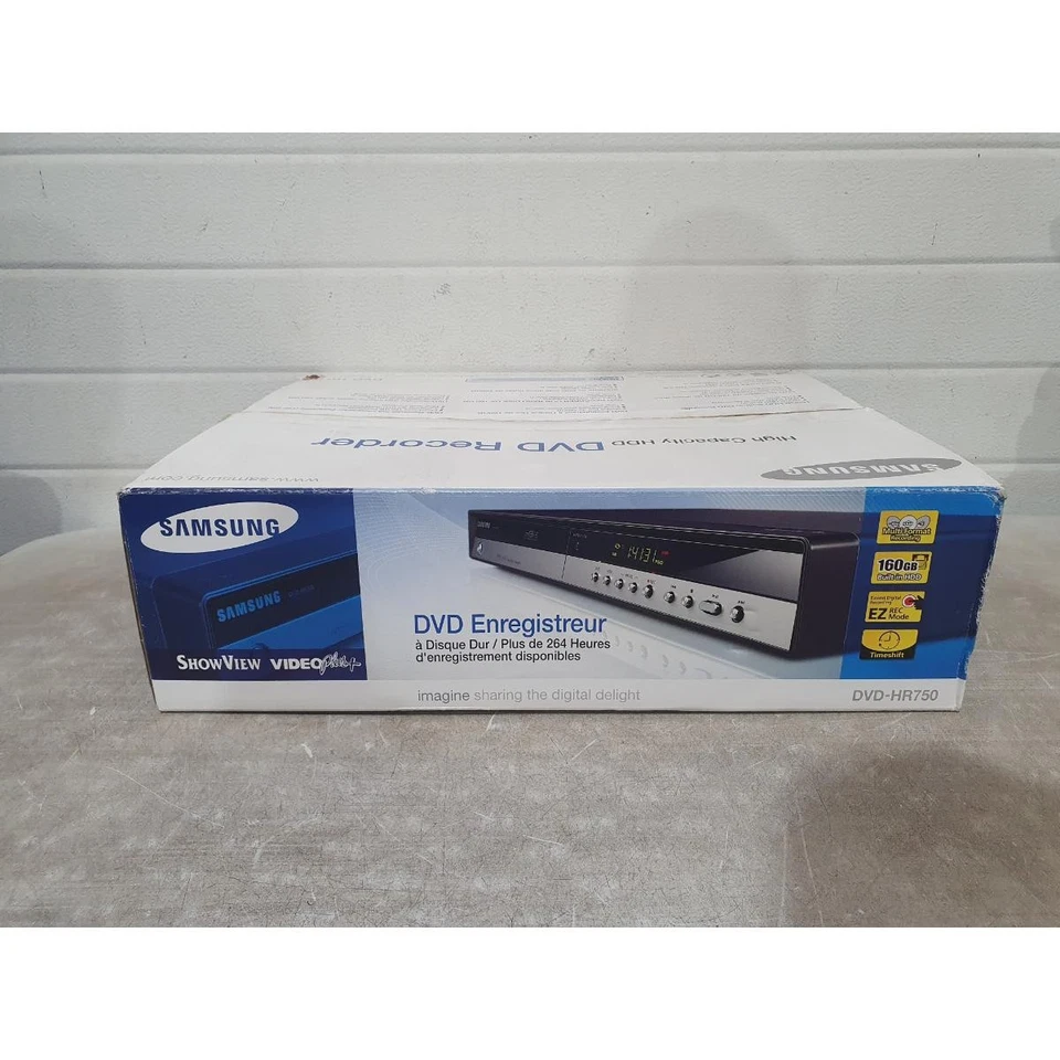 Samsung DVD-HR750 HDD & DVD Recorder Black 160GB HDD Multi-Format Recording - Image 1 of 4