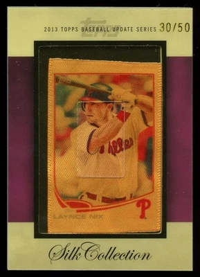 2013 Topps Update Silk Collection Laynce Nix /50 - Image 1 of 2