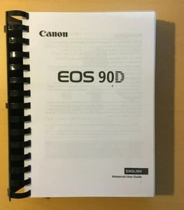 STAMPATO Canon EOS 90D Advanced User Guide manuale di istruzioni 648 pagina A5 inglese - Foto 1 di 1