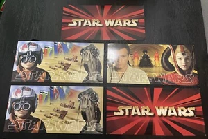 Star Wars EP1 Episode 1 Store Display Signs Obi-Wan Amidala Anakin Sebulba RARE - Picture 1 of 1