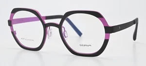 Blackfin Glasses Frame Biarritz BF1027 Col 1615 Braun Pink Geometric Panto Flex - Picture 1 of 9