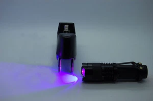 Mini antorcha UV zoom, pesca con mosca, atado con mosca, curado de pegamento loca, batería y cargador - Imagen 1 de 7