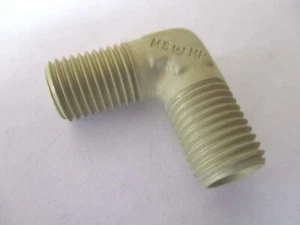 MS21904D4 Elbow 7/16" Flareless 90 Degree Fitting Aluminum - Picture 1 of 2