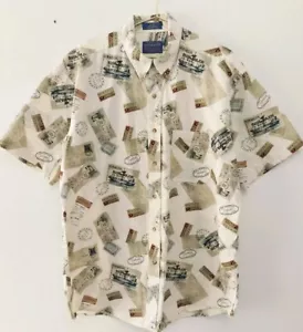 Men's Pendleton Large Bush Major Ship Short Sleeve Button Down Casual Vaca Shirt - Picture 1 of 7