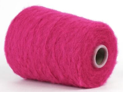 E. MIROGLIO 41,50€/Kg Konengarn Konenwolle * Flauschgarn * Wolle & Elastan * Fuchsia * Nm 5