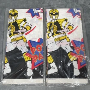 Vintage 1995 Power Rangers Paper Table Covers (2) Party Express USA 54”x89” - Picture 1 of 3