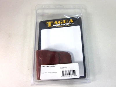 TAGUA BSH-013 BELT SLIDE GUN HOLSTER FOR KELTEC 380,BROWN,LEFT HAND,NEW - Image 1 of 4