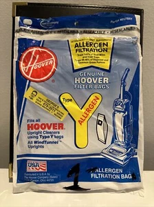 1 echte Staubsaugertasche ~ passt für alle Typ Y aufrechten Staubsauger - Allergenfiltration - Bild 1 von 2