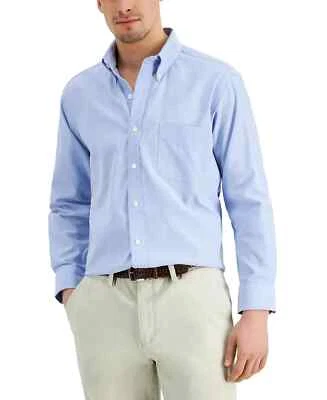 Club Room Men's Regular Fit Traveler Shirt, Placid Blue, 17.5 36/37 - Image 1 of 3