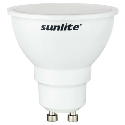 Sunlite 6 Watt; GU10 Base; 220V; 4000 Kelvin Directional MR16 Spot Light Bulb - Image 1 of 2