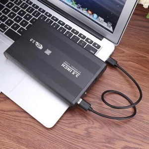 3.5 inch SATA HDD SSD Enclosure Box Hard Drive Disk External Case (USB3.0) UK - Photo 1/7