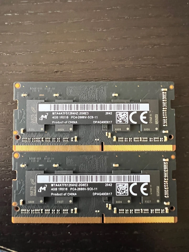 8 GB (2 x 4 GB) DDR4 PC4-2666 para Apple Mac Mini 2018 Foto 1 de 1