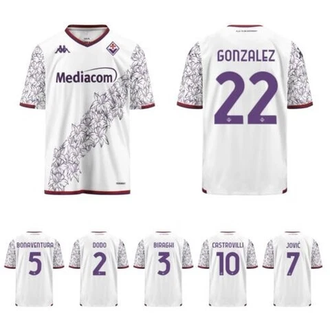 2a Shirt / Race Replica Fiorentina Away 2023/24 Kappa Jovic Castrovilli Gonzalez Cover