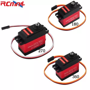 Servomotore digitale RC 35 kg impermeabile ingranaggi metallici senza core 180 270 360 gradi - Foto 1 di 8