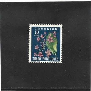 TIMOR STAMP 10 A. TROPICAL FLOWERS    AF # 277    (1950)    MH - Picture 1 of 1