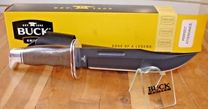 NIB BUCK EMPLOYEE KNIFE 119 SPECIAL BLACK BOS S30V BLADE OD GREEN MICARTA HANDLE - Picture 1 of 22