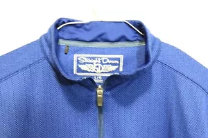 Straight Down 1/4 Zip Pullover Mens L/G Performance Golf Blue Long Sleeve - Picture 1 of 10