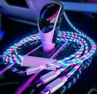 3 in 1 LED Flowing Light Up Charge Cable for iPhone / Samsung / Type C / Android