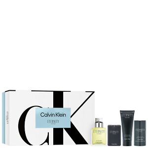 Calvin Klein Eternity for Men 100ml EDT Spray Gift Set - Brand New UK