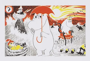 Moomin Poster Moomintroll 7 Tove Jansson 24 x 30 cm - Picture 1 of 1