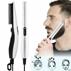 Bartglätter Kamm Schnell Beheizt Bürste Styler Herren Pro Haar Elektrische Wärme - Bild 1 von 23