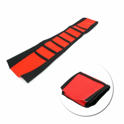 Cubierta de asiento suave con agarre acanalado profesional roja duradera NUEVA goma apta para YAMAHA SUZUKI Foto 1 de 4