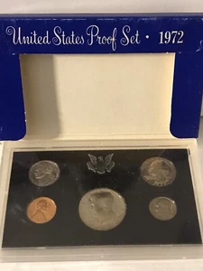 1972 S Proof Set U.S. Mint Original Government Packaging OGP Collectible - Picture 1 of 3