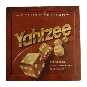 Yahtzee Deluxe Edition Gold Dice Vintage 1997 Milton Bradley Board Game Complete - Picture 1 of 6
