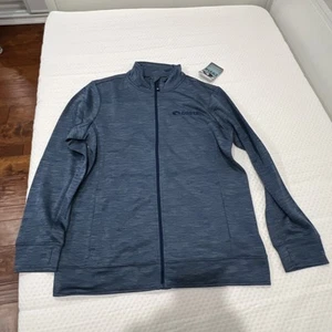 Costa Del Mar Men’s Beacon Full Zip Jacket Navy Blue Large - Picture 1 of 3