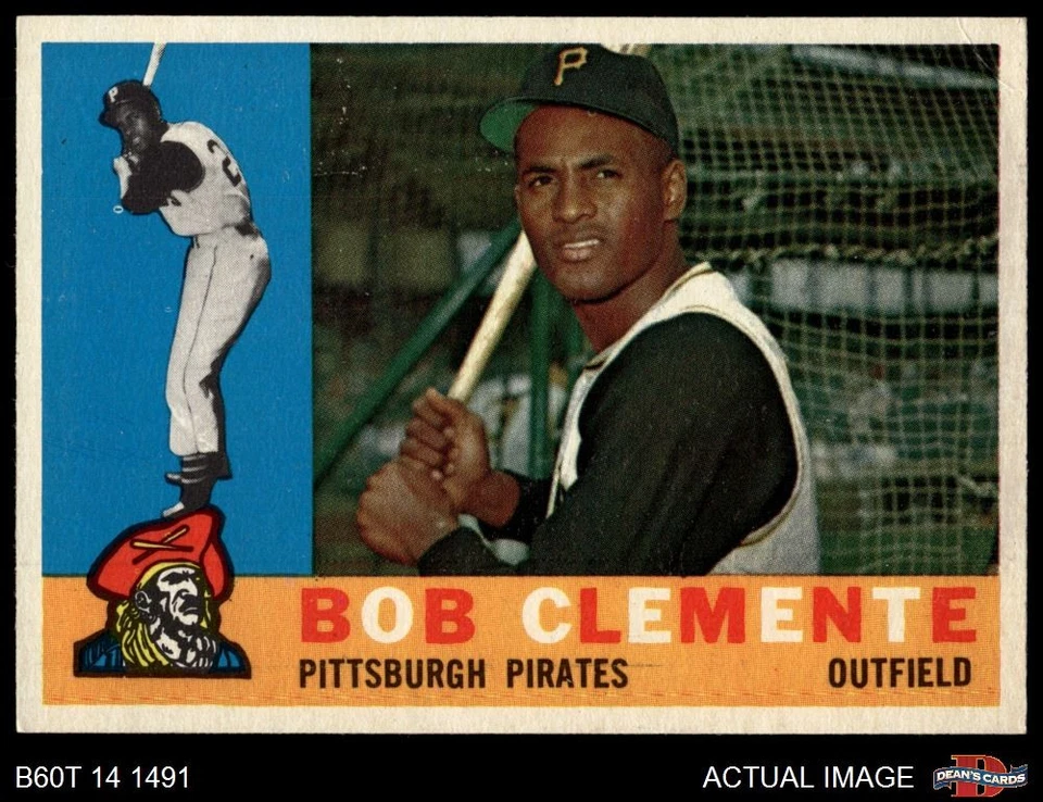 1960 Topps #326 Roberto Clemente Pirates HOF 4.5 - VG/EX+ - Image 1 of 1