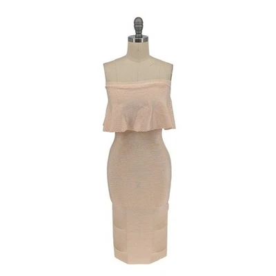 00124 Marciano Strapless Popover Bandage Dress Peach size XS party cocktail - Image 1 of 4