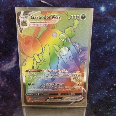 Garbodor VMAX Hidden ✨ Secret Rainbow HOLO 🌈 Ext. Art Rare 😲 ✨ 216/203 NM/LP - Image 1 of 4