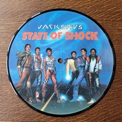 The Jacksons State of Shock 7" vinyl picture disc Michael Jackson - Image 1 of 2