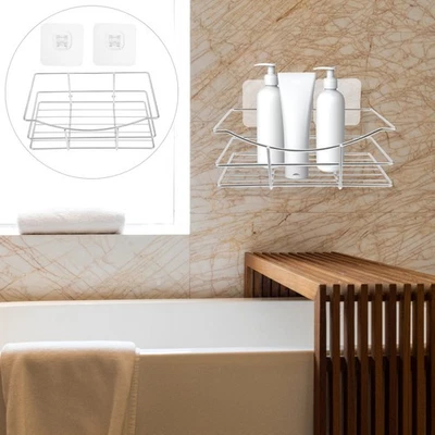  Adhesive Shelf for Wall Bathroom Shower Organizer Shelves Organizers - Image 1 of 4