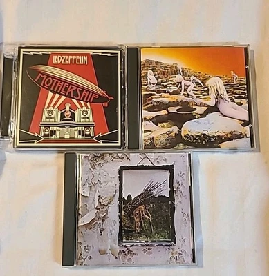 Led Zeppelin-(3)- CD Lot - Mothership, Zoso,house of the Holy Ex+ Used  - Image 1 of 4