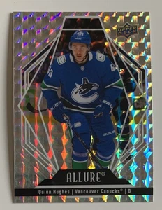 2022-23 Upper Deck Allure Quinn Hughes Vancouver Canucks #96 - White Diamond - Picture 1 of 2
