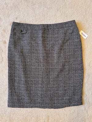 FALDA - Dressbarn - Negro/Blanco - Hasta la rodilla - Lápiz - Talla 14 - Nuevo con etiquetas Foto 1 de 4