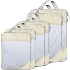 Compression Packing Cubes for Travel 6 Set, Travel Essentials Compressible Lu... - Picture 1 of 7