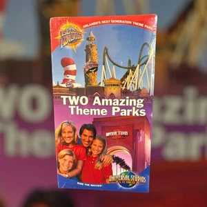 Two Amazing Theme Parks VHS 1999 Travel Promo Universal Studios Florida - Picture 1 of 2