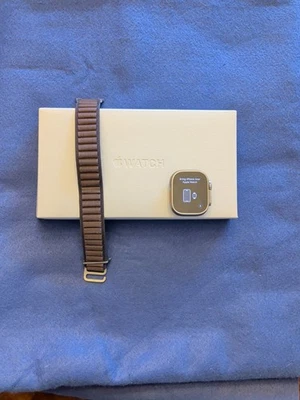 Apple Watch Ultra 2 49mm Titanium Case with Alpine Loop - Indigo, Medium (GPS + - Image 1 of 4