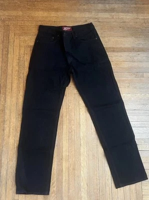 Pantalones de mezclilla rectos relajados negros Arizona para hombre Foto 1 de 4